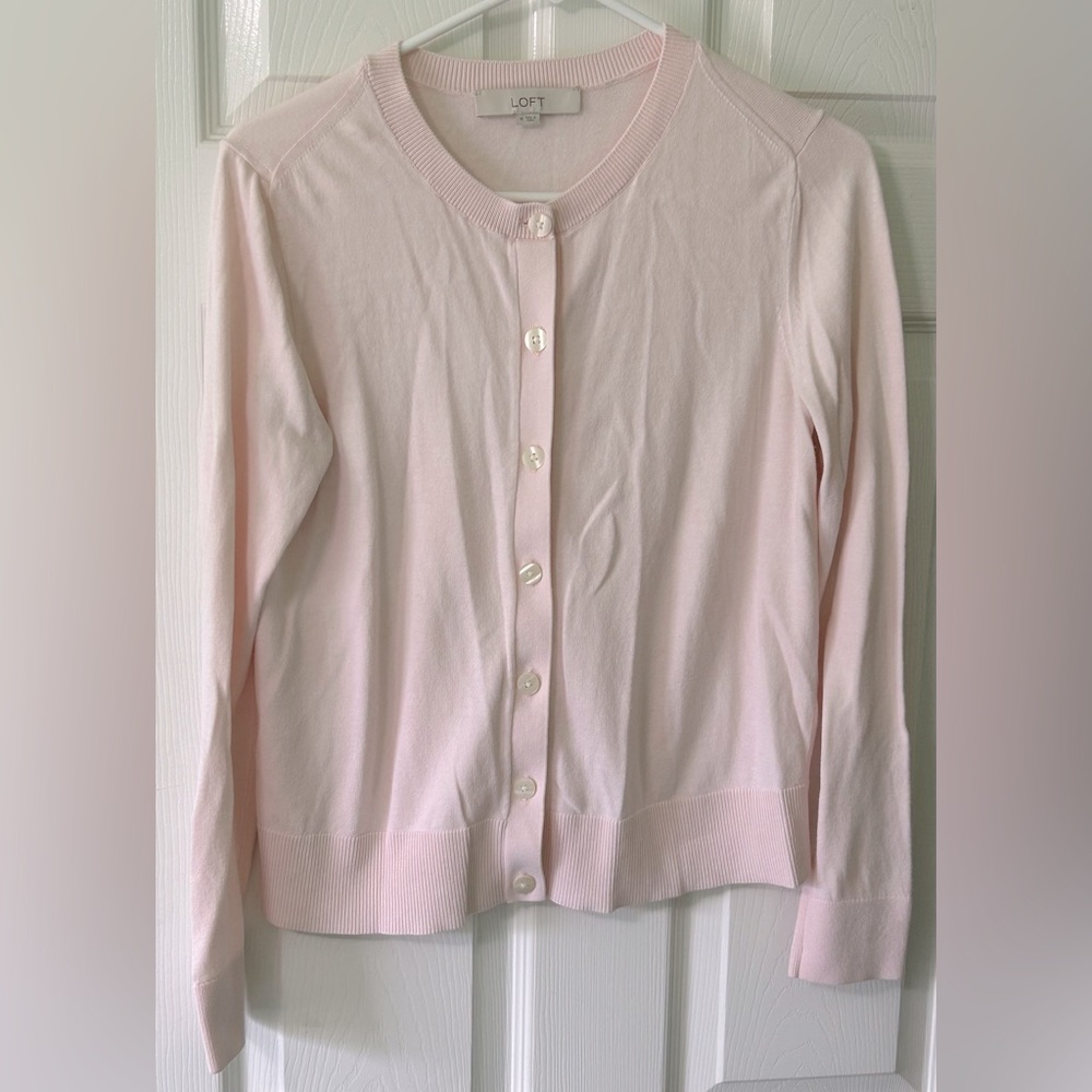 LOFT Pink Cardigan
